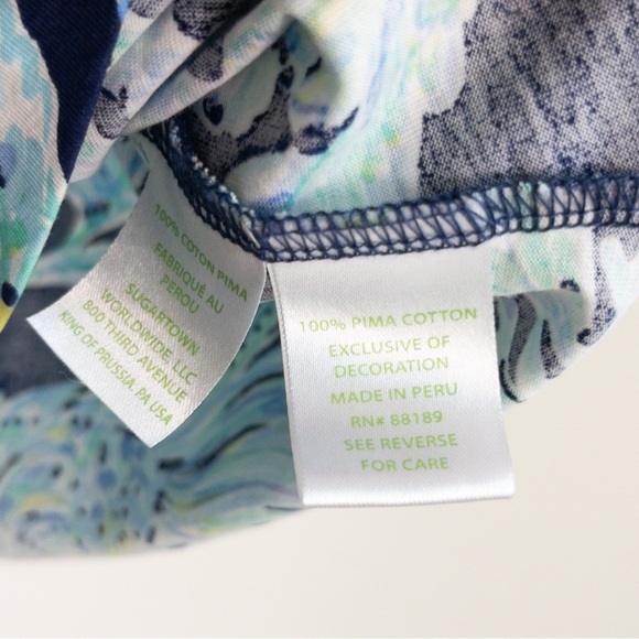 Lilly Pulitzer Margot Blue High Tide Scuba Swing Dress - Picture 10 of 11